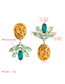Fashion Pineapple Diamond Pineapple Earrings