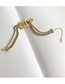 Fashion Golden Titanium Steel 14k Gold Plated Belt Buckle Chain Bracelet