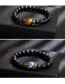 Fashion Volcanic Stone Bracelet Agate Crown High Elastic Alloy Men's Bracelet