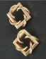Fashion Golden Geometric Alloy Hollow Earrings