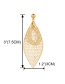 Fashion Golden Frosted Mesh Leaf Alloy Hollow Earrings