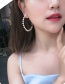 Fashion White Pearl Circle Alloy Earrings