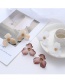 Fashion White Acrylic Flower Alloy Earrings