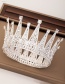 Fashion White Diamond-set Alloy Hollow Crown