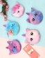 Fashion Big Eyes Pink Unicorn Cat Embroidery Children Plush Coin Purse