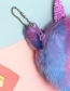 Fashion Big Eyes Purple Unicorn Cat Embroidery Children Plush Coin Purse