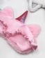 Fashion Pink Unicorn Silver Horn Plush Blindfold
