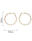 Fashion Golden Spiral Pearl Geometric Round Alloy Earrings