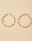 Fashion White Spiral Pearl Braided Earrings