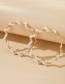 Fashion White Spiral Pearl Braided Earrings