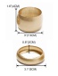 Fashion Golden Large Alloy Plating Wide-bracelet Bracelet