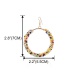 Fashion Oval Color-contrasting Geometric Winding Rice Bead Braided Alloy Earrings