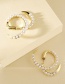 Fashion Golden Pearl Geometric Alloy Hollow Earrings