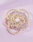 Fashion Golden Diamond Pearl Alloy Flower Brooch