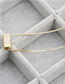 Fashion Hexagonal Prism Micro-set Zircon Cylindrical Diamond Necklace