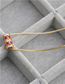 Fashion Cylindrical Platinum Micro-set Zircon Love Column Hanging Necklace