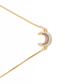 Fashion Moon Micro-set Zircon Sun Flower Moon Hanging Necklace