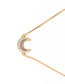 Fashion Moon Micro-set Zircon Sun Flower Moon Hanging Necklace