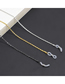 Fashion Bright Silver Hollow Glasses Chain With Color-retaining Alloy Lanyard