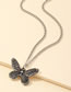 Fashion Silver Old Thai Silver Butterfly Necklace
