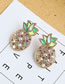 Fashion Color Pineapple Stud Earrings