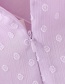 Fashion Purple Ruffled Polka Dot Print Tether Suspender Dress