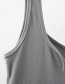 Fashion Coffee Color V-neck Vest Sling Bag Hip Dress
