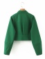Fashion Green Lantern Sleeve Tooling Single-breasted Jacket