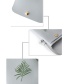 Fashion Light Grey Plant Embroidered Flip Oblique Mobile Phone Bag