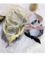 Fashion Blue Mesh Lace Flower Handmade Bow Tie Knot Wide-brimmed Headband
