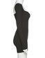 Fashion Black Long-sleeved Square-neck Halter Slim Bottoming Jumpsuit