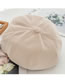 Fashion Pink Plus Cashmere Plaid Knitted Cashmere Octagonal Hat