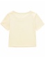 Fashion White Angel Baby Print Short Sleeve T-shirt