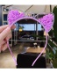 Fashion Rose Red Sandy Bow Quicksand Crown Bow Cat Ears Children Headband