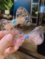 Fashion Blue Resin Alloy Quicksand Bow Children Hairpin