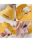 Fashion Little Dinosaur-yellow One Size (adjustable) To Send Windproof Rope Head Circumference About 48cm-53cm (recommended 3-8 Years Old) Little Daisy Dinosaur Embroidery Letter Empty Top Childrens Sun Hat