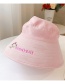 Fashion Small Daisy-pink One Size (adjustable) Send Windproof Rope Head Circumference About 48cm-53cm (recommended 3-8 Years Old) Little Daisy Dinosaur Embroidery Letter Empty Top Childrens Sun Hat