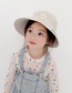 Fashion Small Daisy-orange One Size (adjustable) To Send Windproof Rope Head Circumference About 48cm-53cm (recommended 3-8 Years Old) Little Daisy Dinosaur Embroidery Letter Empty Top Childrens Sun Hat