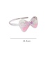 Fashion Pink Resin Bowknot Quicksand Toothed Anti-skid Children Headband