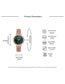 Fashion Green Womens Watch With Digital Mesh And Marble Mesh Alloy Belt