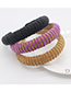 Fashion Purple Multicolor Rice Beads Braided Headband