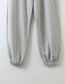 Fashion Gray Sports Sweater Elastic Suit Trousers