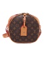 Fashion Brown One-shoulder Diagonal Shoulder Bag With Printed Contrast Belt Buckle