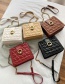 Fashion Red Wine Embroidered Thread Diamond Chain Cross Body Shoulder Bag