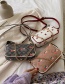 Fashion Light Brown Small Strawberry Ladybug Print Chain Shoulder Crossbody Bag