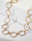 Fashion Golden Geometric Circle Alloy Hollow Necklace