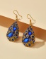 Fashion Blue Sapphire Drop Earrings