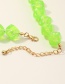 Fashion Green Dice Acrylic Necklace