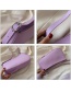 Fashion Purple One-shoulder Portable Underarm Bag