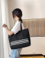 Fashion Black Canvas Shoulder Bag